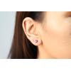imageGin ampamp Grace 10K Rose Gold Purplish Pink Natural Garnet Stud Earring for Women Holiday Gifts Jewelry Gifts