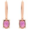 imageGin ampamp Grace 10K Rose Gold Purplish pink Natural Garnet DiamondI1 Drop Dangle Earing Daily Work Wear Jewerly for Women Gifts for Her