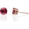 imageGin ampamp Grace 10K Rose Gold Stud Earring with Raspberry color Natural Rodholite Garnet Daily Work Wear Jewelry for Women Gifts for Her