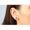 imageGin ampamp Grace 10K Rose Gold Stud Earring with Raspberry color Natural Rodholite Garnet Daily Work Wear Jewelry for Women Gifts for Her