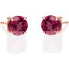 imageGin ampamp Grace 10K Rose Gold Stud Earring with Raspberry color Natural Rodholite Garnet Daily Work Wear Jewelry for Women Gifts for Her