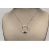 imageGin ampamp Grace 10K White Gold Genuine Blue Sapphire Pendant With Diamonds For Women