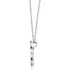 imageGin ampamp Grace 10K White Gold Genuine Blue Sapphire Round With Natural Diamond I1 Pendant for women