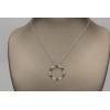 imageGin ampamp Grace 10K White Gold Genuine Blue Sapphire Round With Natural Diamond I1 Pendant for women