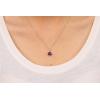 imageGin ampamp Grace 10K Yellow Gold Genuine Amethyst Cushion With Natural Diamond I1 Pendant for Women Holiday Gifts