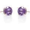 imageGin ampamp Grace 10K Yellow Gold Genuine Amethyst Stud Earring for Women Holiday Gifts Jewelry Gifts