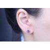 imageGin ampamp Grace 10K Yellow Gold Genuine Amethyst Stud Earring for Women Holiday Gifts Valentines Day Gift for her