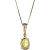 imageGin ampamp Grace 10K Yellow Gold Genuine Peridot Diamond SI1 Pendant Necklace with Gold Chain for Women Holiday Gifts Jewelry Gifts Valentines Day Gift for her