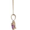 imageGin ampamp Grace 10K Yellow Gold Genuine Ruby ampamp Natural Diamond I1I2 Pendant for Women