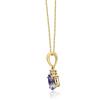 imageGin ampamp Grace 10K Yellow Gold Genuine Tanzanite Diamond I1I2 Pendant for Women