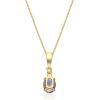 imageGin ampamp Grace 10K Yellow Gold Genuine Tanzanite Diamond I1I2 Pendant for Women