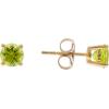imageGin ampamp Grace 10K Yellow Gold Stud Earring with Genuine Peridot Daily Work Wear Jewelry for Women Holiday Gifts Gifts for Her
