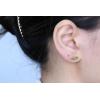imageGin ampamp Grace 10K Yellow Gold With Genuine Peridot Stud Earring for Women Holiday Gifts