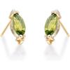 imageGin ampamp Grace 10K Yellow Gold With Genuine Peridot Stud Earring for Women Holiday Gifts