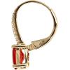 imageGin ampamp Grace 14K Rose Gold Natural Fire Opal ampamp Diamond I1I2 LeverBack Drop Style Earring for Women
