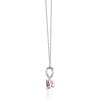 imageGin ampamp Grace 14K White Gold Genuine Pink Sapphire Natural Diamond I1I2 Pendant for Women