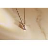imageGin ampamp Grace 14K White Gold Genuine Pink Sapphire Natural Diamond I1I2 Pendant for Women
