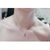 imageGin ampamp Grace 14K White Gold Genuine Pink Sapphire Natural Diamond I1I2 Pendant for Women