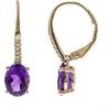 imageGin ampamp Grace 14K Yellow Gold Amethyst leverBack Earring for Women Holiday Gifts Jewelry Gifts