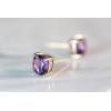 imageGin ampamp Grace 14K Yellow Gold Stud Earring Genuine Amethyst Daily Work Wear Jewelry for Women Gifts for Her