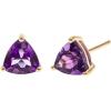 imageGin ampamp Grace 14K Yellow Gold Stud Earring with Amethyst Daily Work Wear Jewelry for Women Holiday Gifts Gifts for Her