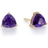 imageGin ampamp Grace 14K Yellow Gold Stud Earring with Amethyst Daily Work Wear Jewelry for Women Holiday Gifts Gifts for Her