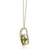 imageGin ampamp Grace 14k Yellow Gold Genuine Peridot Diamond SI1 Pendant for Women