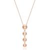 imageGin ampamp Grace Valentines Jewelry 10K Rose Gold Genuine Morganite Pendant for Women