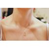 imageGin ampamp Grace Valentines Jewelry 10K Rose Gold Genuine Morganite ampamp Diamond I1I2 Pendant for Women Trillion Cut