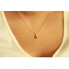 imageGin ampamp Grace Womens 10K Yellow Gold Mozambique Genuine Ruby Pendant with Diamonds PearCut Shaped Ruby QA0269PBY