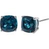 imageGin ampamp Grace womens 14K White Gold Genuine Topaz Earrings With Diamonds  Ethically Authentically ampamp Organically Sourced CushionCut Shaped Topaz HandCrafted Jewelry LJ20223ELBT