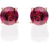 imageGin ampamp Grace 10K Rose Gold Stud Earring with Raspberry color Natural Rodholite Garnet Daily Work Wear Jewelry for Women Gifts for Her