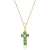 imageGin ampamp Grace 10K Yellow Gold Natural Zambian Emerald Pendant with natural Diamonds for Women Holiday Gifts  Ethically Authentically ampamp Organically Sourced Roundcut Emerald handcrafted Jewelry Gifts For Her Holiday Season Gifts