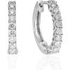 imageGin ampamp Grace 14K White Gold Natural White Diamond SI Hoop Earring for Women