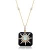 imageGin ampamp Grace 14K Yellow Gold Natural Ethiopian Opal and Natural Diamond I1 Pendant for Women Metal Opal