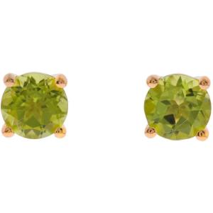imageGin ampamp Grace 10K Yellow Gold Stud Earring with Genuine Peridot Daily Work Wear Jewelry for Women Holiday Gifts Gifts for Her