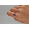 imageGin ampamp Garce 10K White Gold Genuine Amethyst Ring with Diamonds for women  Ethically authentically ampamp organically sourced Cushion shaped Amethyst handcrafted jewelry for her