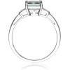 imageGin ampamp Grace 10K White Gold Genuine Blue Aquamarine Ring with Diamonds for women  Ethically authentically ampamp organically sourced Emeraldcut shaped Aquamarine handcrafted jewelry for her  Aquamarine Ring for women