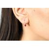 imageGin ampamp Grace 10K Yellow Gold Genuine Ruby Diamond I1I2 Earring for Women
