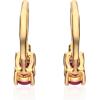 imageGin ampamp Grace 10K Yellow Gold Genuine Ruby Diamond I1I2 Earring for Women