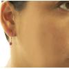 imageGin ampamp Grace 10K Yellow Gold Natural Diamond I1I2 ampamp Genuine Ruby Earring for Women
