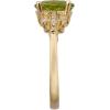 imageGin ampamp Grace 10K Yellow Gold Real Diamond Statement Cocktail Ring I1 with Genuine Peridot Daily Work Wear Jewelry for Women Gifts for Her