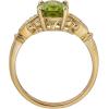 imageGin ampamp Grace 10K Yellow Gold Real Diamond Statement Cocktail Ring I1 with Genuine Peridot Daily Work Wear Jewelry for Women Gifts for Her
