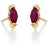 imageGin ampamp Grace 10K Yellow Gold With Natural Ruby Stud Earring for Women