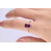 imageGin ampamp Grace 14K Rose Gold Purplish Pink Natural Garnet Diamond I1 Wedding Statement Ring for Women