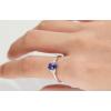 imageGin ampamp Grace 14K White Gold Genuine Tanzanite Ring with Diamonds for women  Ethically authentically ampamp organically sourced Ovalcut shaped Tanzanite handcrafted jewelry for her  Tanzanite Ring for women