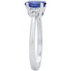 imageGin ampamp Grace 14K White Gold Genuine Tanzanite Ring with Diamonds for women  Ethically authentically ampamp organically sourced Ovalcut shaped Tanzanite handcrafted jewelry for her  Tanzanite Ring for women