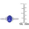 imageGin ampamp Grace 14K White Gold Genuine Tanzanite Ring with Diamonds for women  Ethically authentically ampamp organically sourced Ovalcut shaped Tanzanite handcrafted jewelry for her  Tanzanite Ring for women