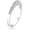 imageGin ampamp Grace 14K White Gold White Diamond Ring for women  Ethically authentically ampamp organically sourced Roundcut shaped Diamond handcrafted jewelry for her  Diamond Ring for women