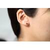 imageGin ampamp Grace 14K Yellow Gold Genuine Ruby Diamond I1I2 Earring for Women